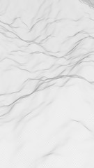 Obraz premium Abstract landscape on a white background. Cyberspace grid. Hi-tech network. 3d technology illustration