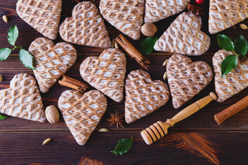 gingerbread hearts