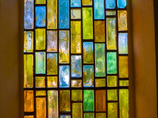 Stained glass with beautiful colors