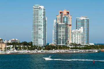 Fototapeta premium Miami South Beach Skyline