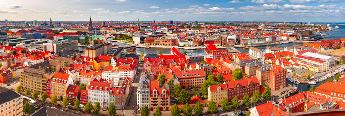 Aerial view of Copenhagen, Denmark