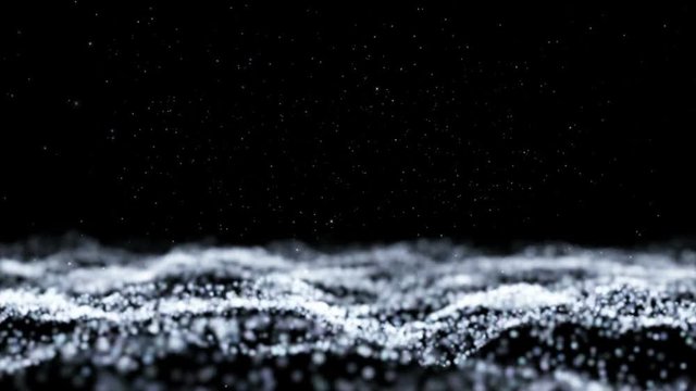 Falls of particles. Depth of field.Abstract Falling Creative Rain Background,very nice looking in led screens.
