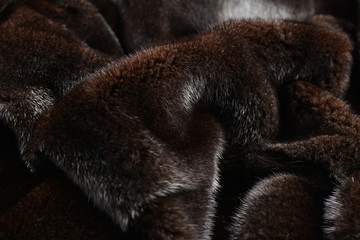 Mink brown fur texture.