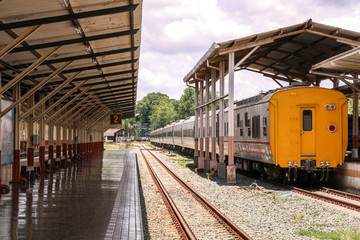 Fototapeta na wymiar Train old at Station