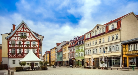 The city of Meiningen in Thuringia Germany on 27.October 2018