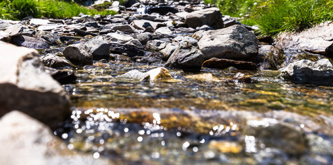 A small stream in the mountain