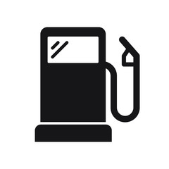 Fototapeta premium Gasoline pump icon, gas station sign, vector fuel sign