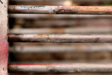 Metal fence  for background