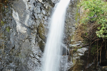 big waterfall in forest at Jetkod-Pongkonsao travel location on Thailand