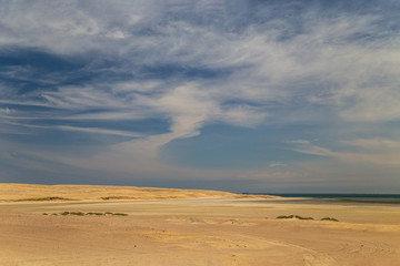 Fototapeta na wymiar Atacama desert in Paracas national park, Peru