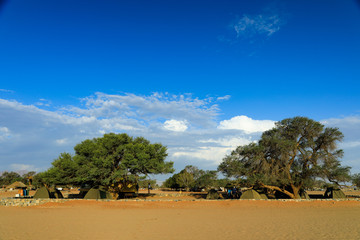 Naklejka premium Campingplatz Sesriem in Namibia
