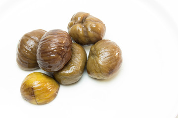 Conserva de castañas asadas