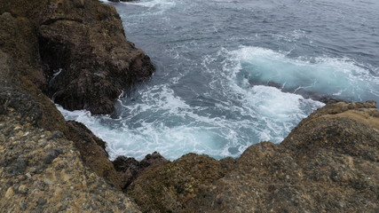 Point Lobos State Natural Reserve ocean with rocks in Carmel California USA