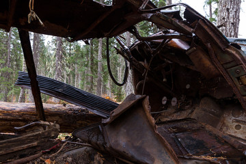old car wreck