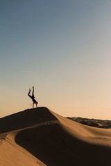 Algadona Dunes in California with a beautiful summer sunset