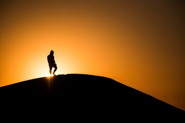 Algadona Dunes in California with a beautiful summer sunset