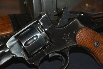 Gun revolver in a holster (Nagan).