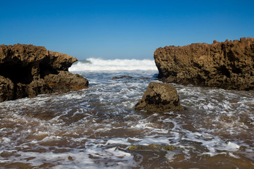 Rocky part of the Atlantic ocean coast, Morocco