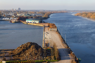 Limerick dock in Shannon river