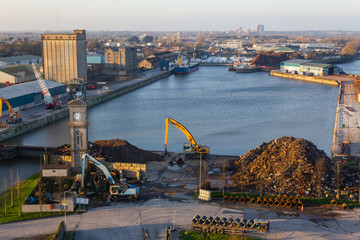 Limerick dock in Shannon river