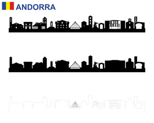 Naklejka premium Andorra, 3er Set