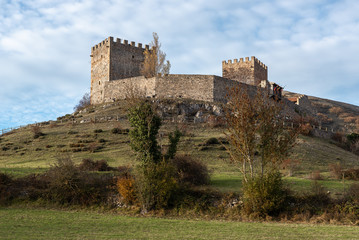 Fototapeta na wymiar Argueso Castle (or San Vicente Castle), Cantabria, Spain
