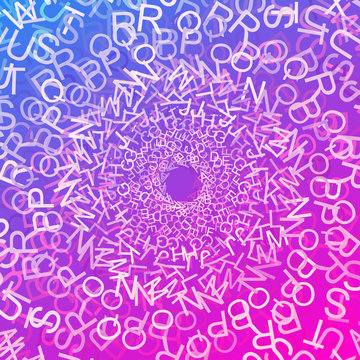 Letter background ,vector . Alphabet on a gradient background