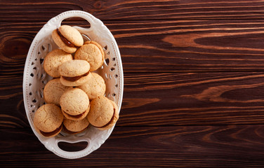 Women's kisses - almond sandwich biscuits