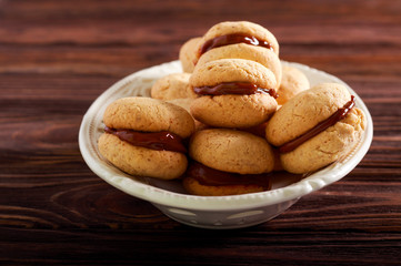 Women's kisses - almond sandwich biscuits