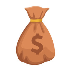 Money bag isolated