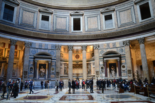 Rome pantheon interior