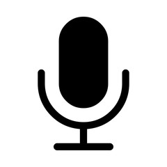 Microphone Icon Silhouette