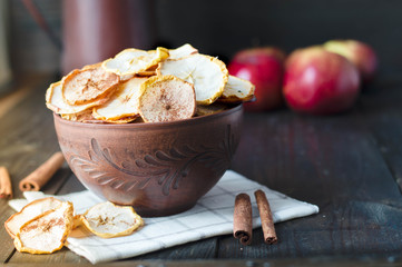 dry apple slices made in oven great healthy snack