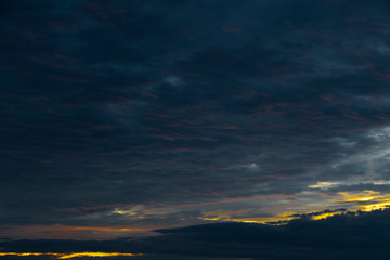 Evening sky in the tropics.