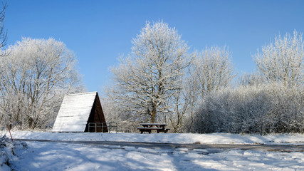 Winter am Elberadweg