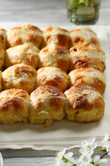 Homemade easter buns