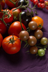 Fresh tomatoes top view