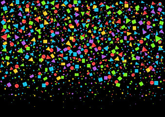 Colorful confetti background