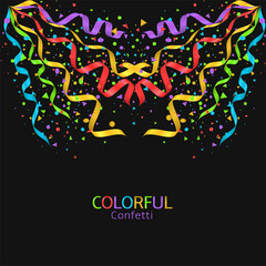 Colorful confetti background