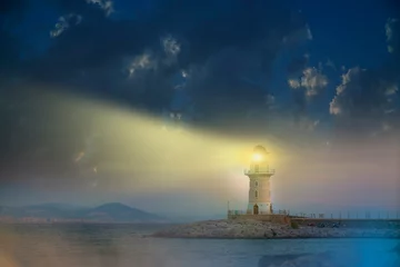 Foto auf Acrylglas view light of lighthouse © de Art