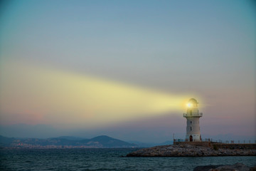 view light of lighthouse