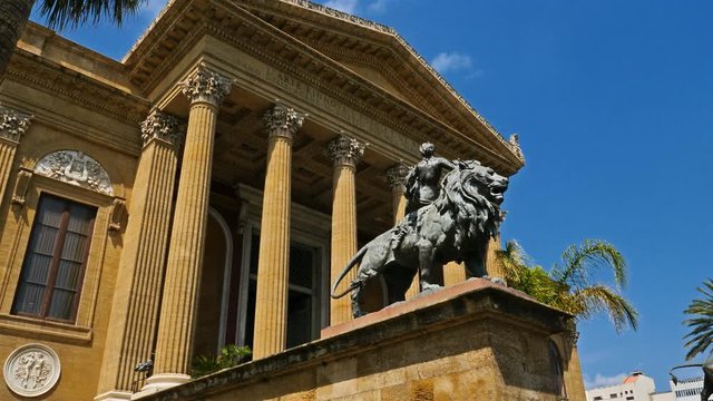  Teatro Massimo Vittorio Emanuele, Piazza Verdi, Palermo, Sicily, Italy