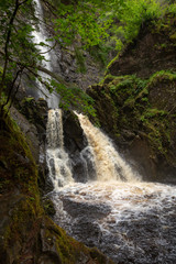 Fototapeta na wymiar Plodda Falls - waterfall in scotland