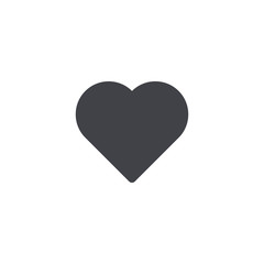 Vector heart icon. Heart shape. Love symbol. Heart button. Element for design logo mobile app interface card or website