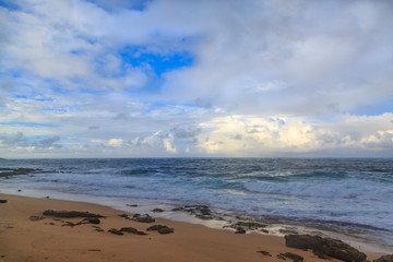 Condado beach before dusk in San Juan, Puerto Rico