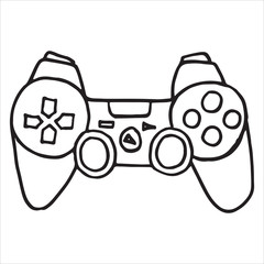 Doodle  illustration of Game controller vector icon