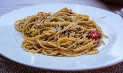 spaghetti with maja squinado