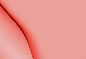 Living Coral colored paper background, soft pastel colors. Place for text. Color of the year 2019 creative concept. 16-1546