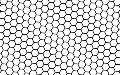 Naklejka premium Black honeycomb on a white background. Isometric geometry. 3D illustration