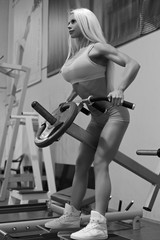 Fototapeta na wymiar Fitness sexy woman , abs and flat belly